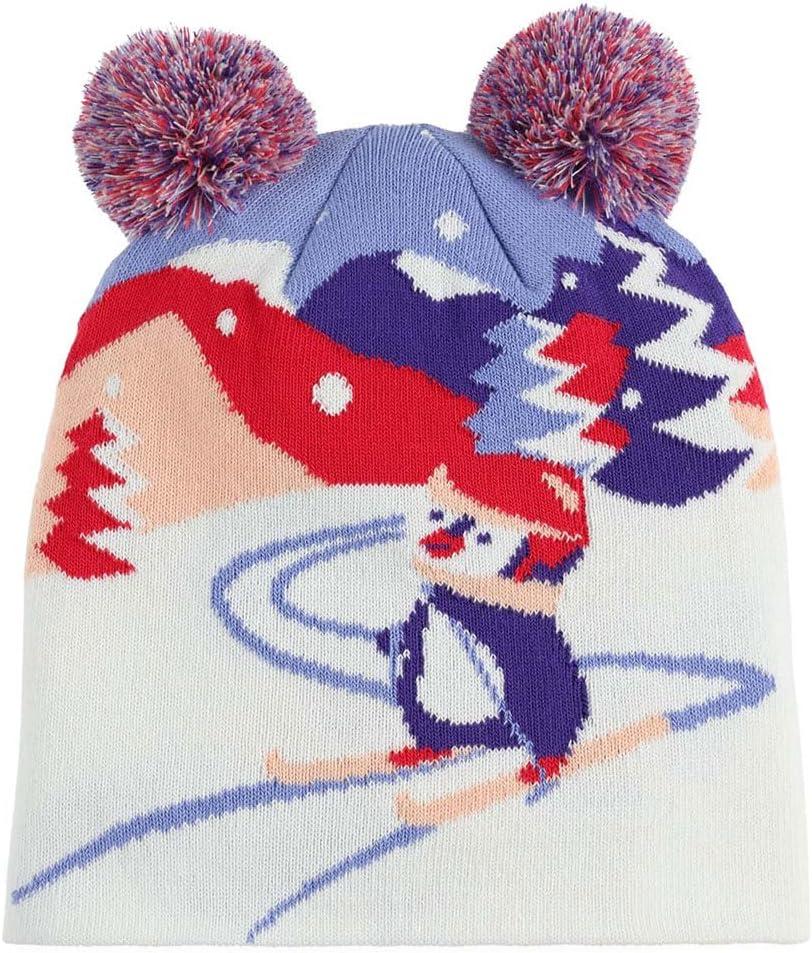 imageSpyder Girls Penguin Double Pom Hat Beanie HatMulti