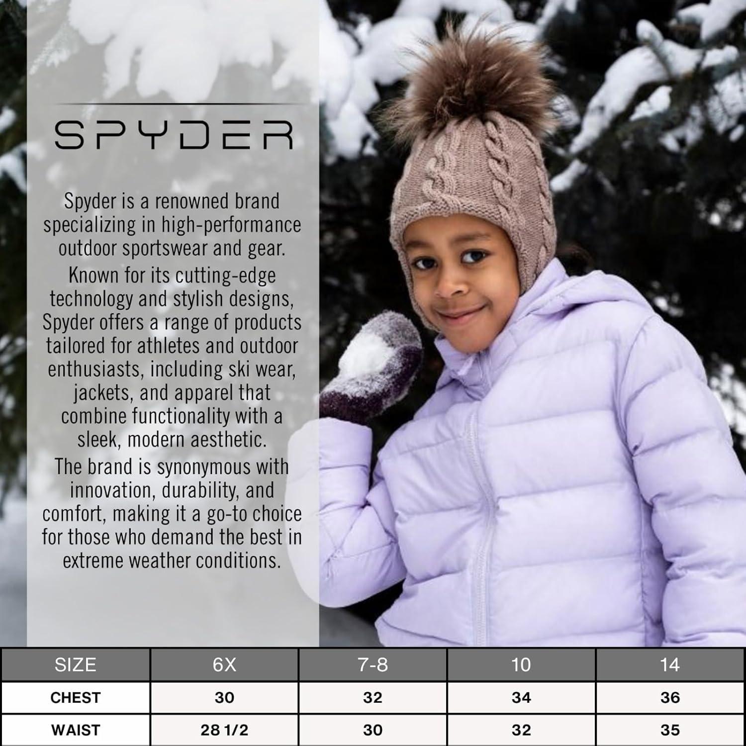 imageSpyder Girls Puffer Jacket with Hood Packable Girls Winter Coats Lightweight Ski Snow OuterwearDusty Purple