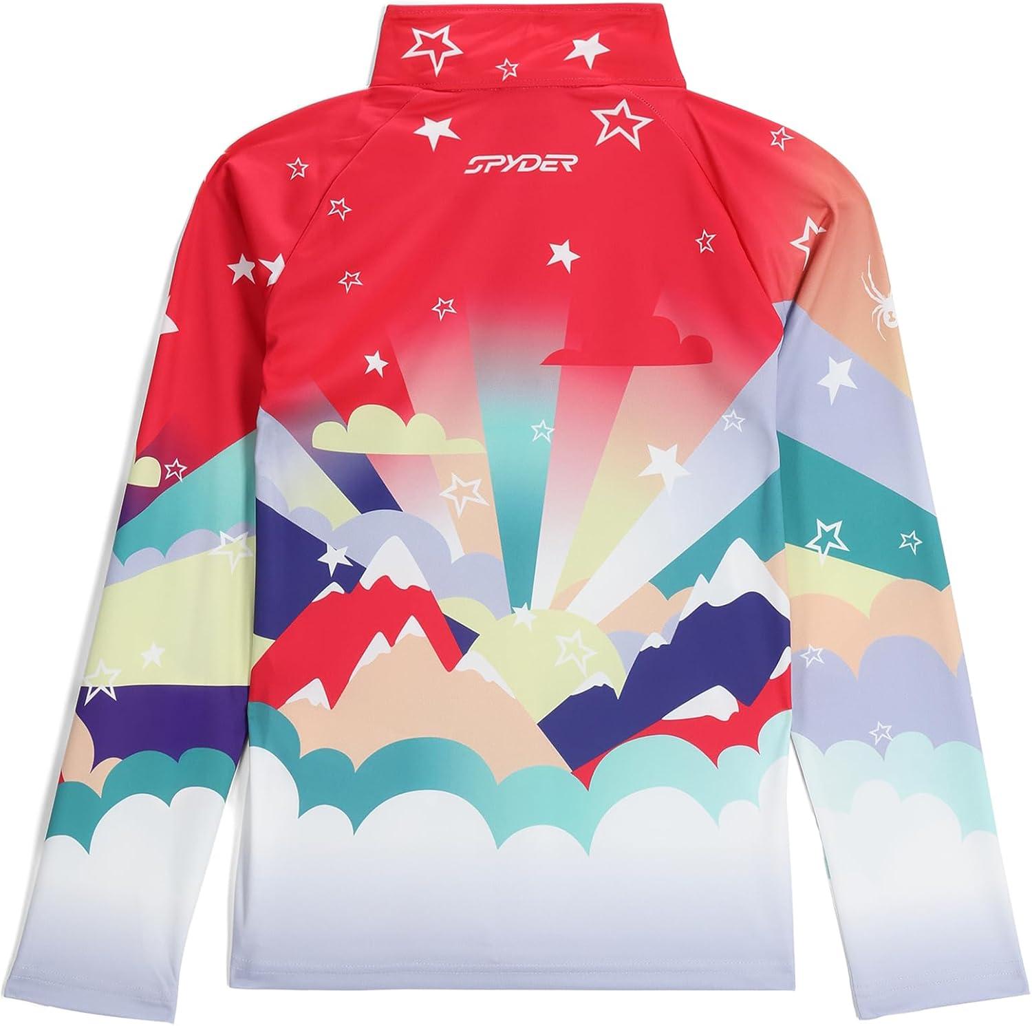imageSpyder Girls Surface Half Zip Tneck Ski Base Layer JacketMulti