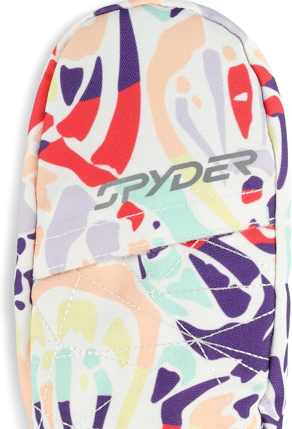 imageSpyder Girls Toddler Cubby Ski Mittens Gloves Butterfly Multi Large