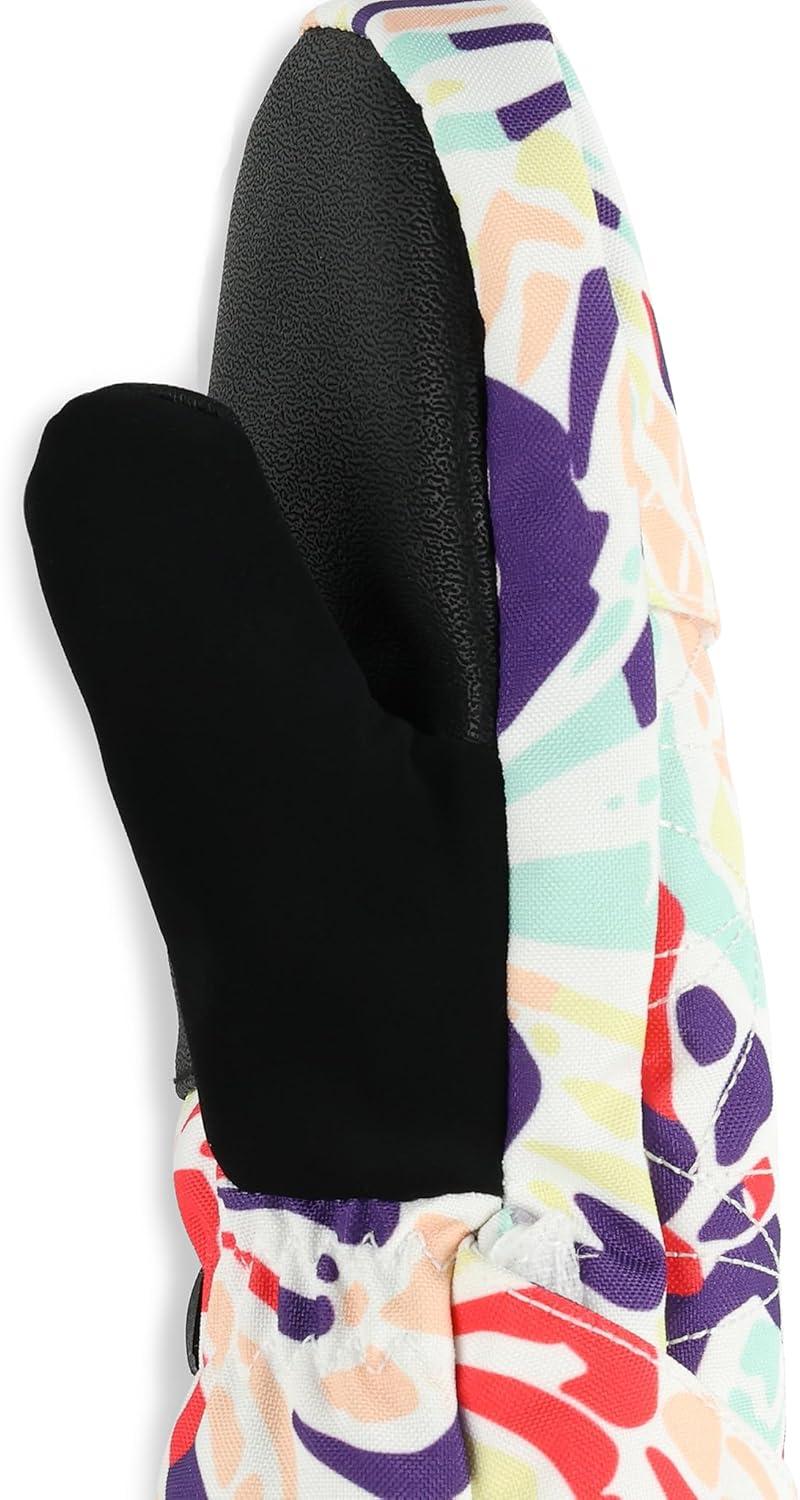 imageSpyder Girls Toddler Cubby Ski Mittens Gloves Butterfly Multi Large