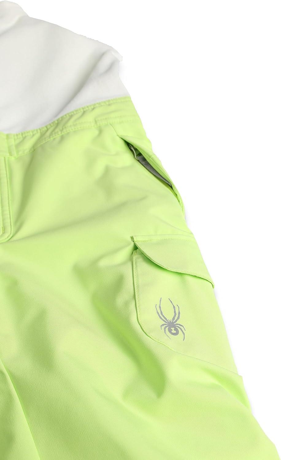 imageSpyder girls Kids amp Baby Girls Bitsy Sparkle Ski PantLime Ice