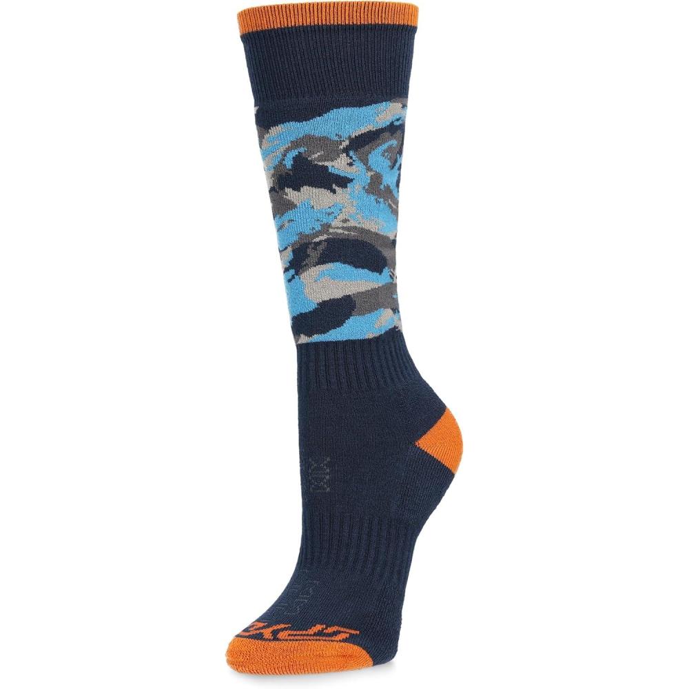 imageSpyder boys Youth Sweep Ski SocksCamouflage Aether Blue
