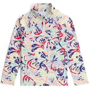 Spyder Girl’s Reflect Half Zip T-Neck Ski Base Layer Jacket(Butterfly Multi)