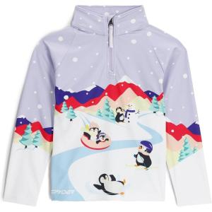 Spyder Girl’s Reflect Half Zip T-Neck Ski Base Layer Jacket(Violet Dust)