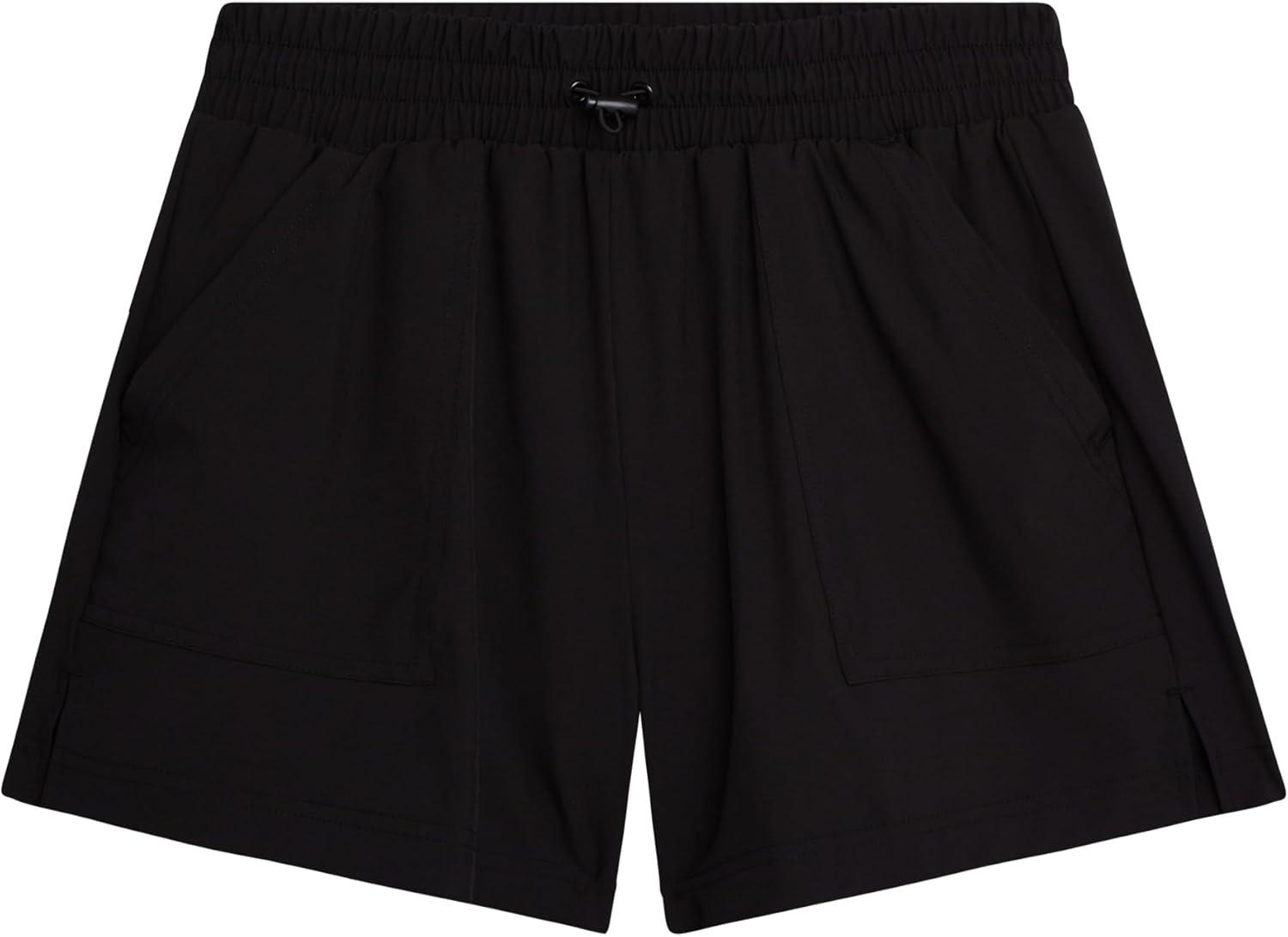 imageSpyder Womens Athletic Shorts Lightweight Stretch Woven Pull On Running Shorts for Women with Built in LinerBlack