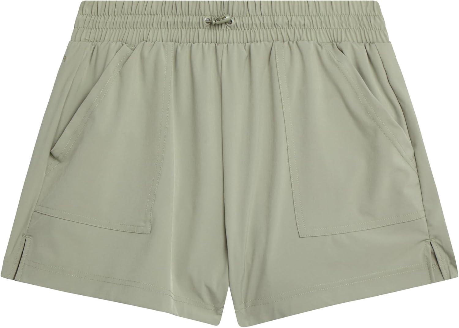 imageSpyder Womens Athletic Shorts Lightweight Stretch Woven Pull On Running Shorts for Women with Built in LinerLight Olive