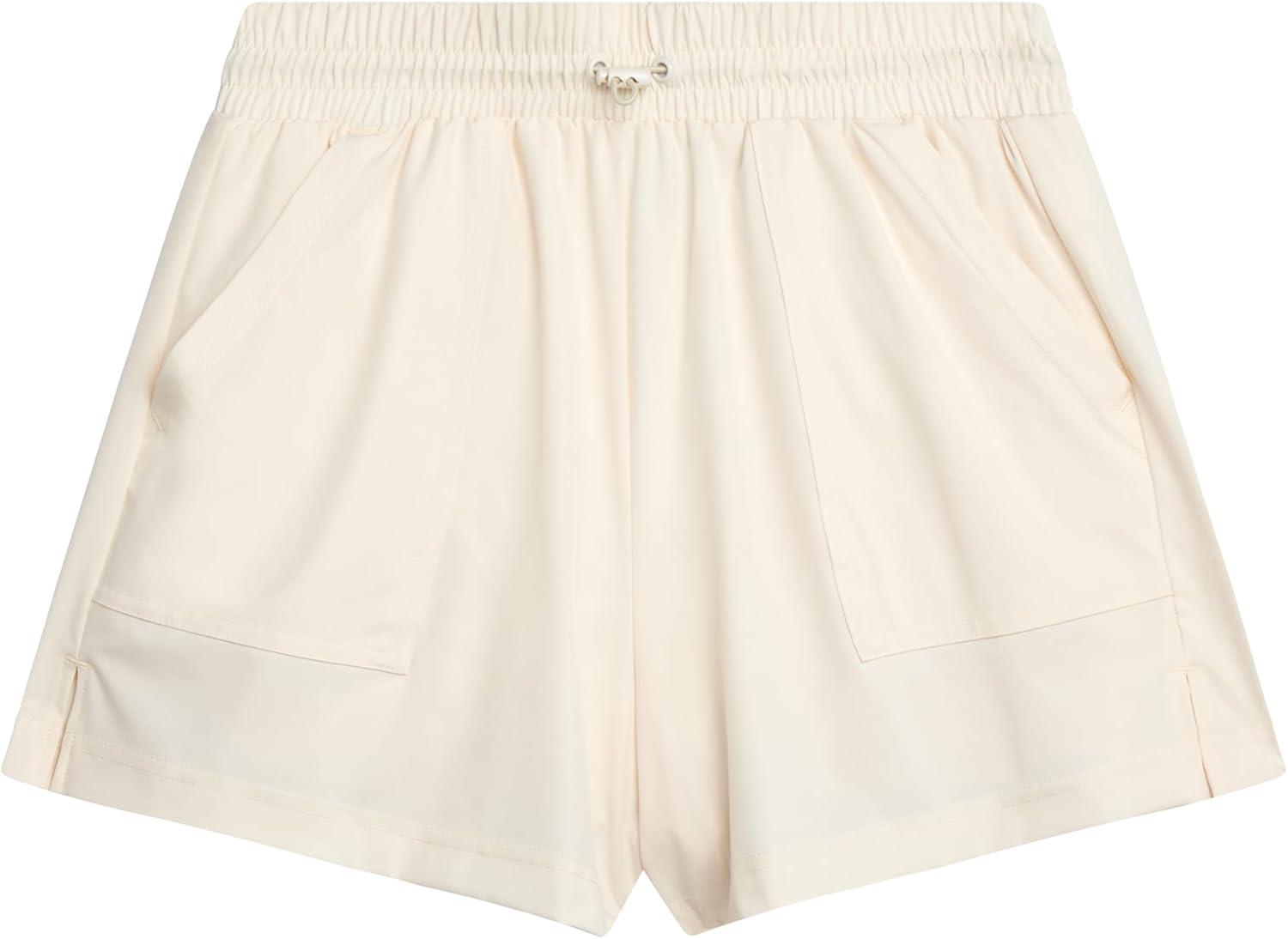 imageSpyder Womens Athletic Shorts Lightweight Stretch Woven Pull On Running Shorts for Women with Built in LinerPearl