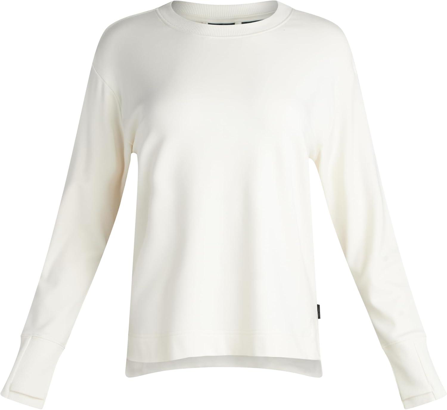 imageSpyder Womens Crewneck Sweatshirt Soft Fleece Stretch UPF30 Lightweight Long Sleeve Pullover Sweatshirt for WomenOatmeal Heather