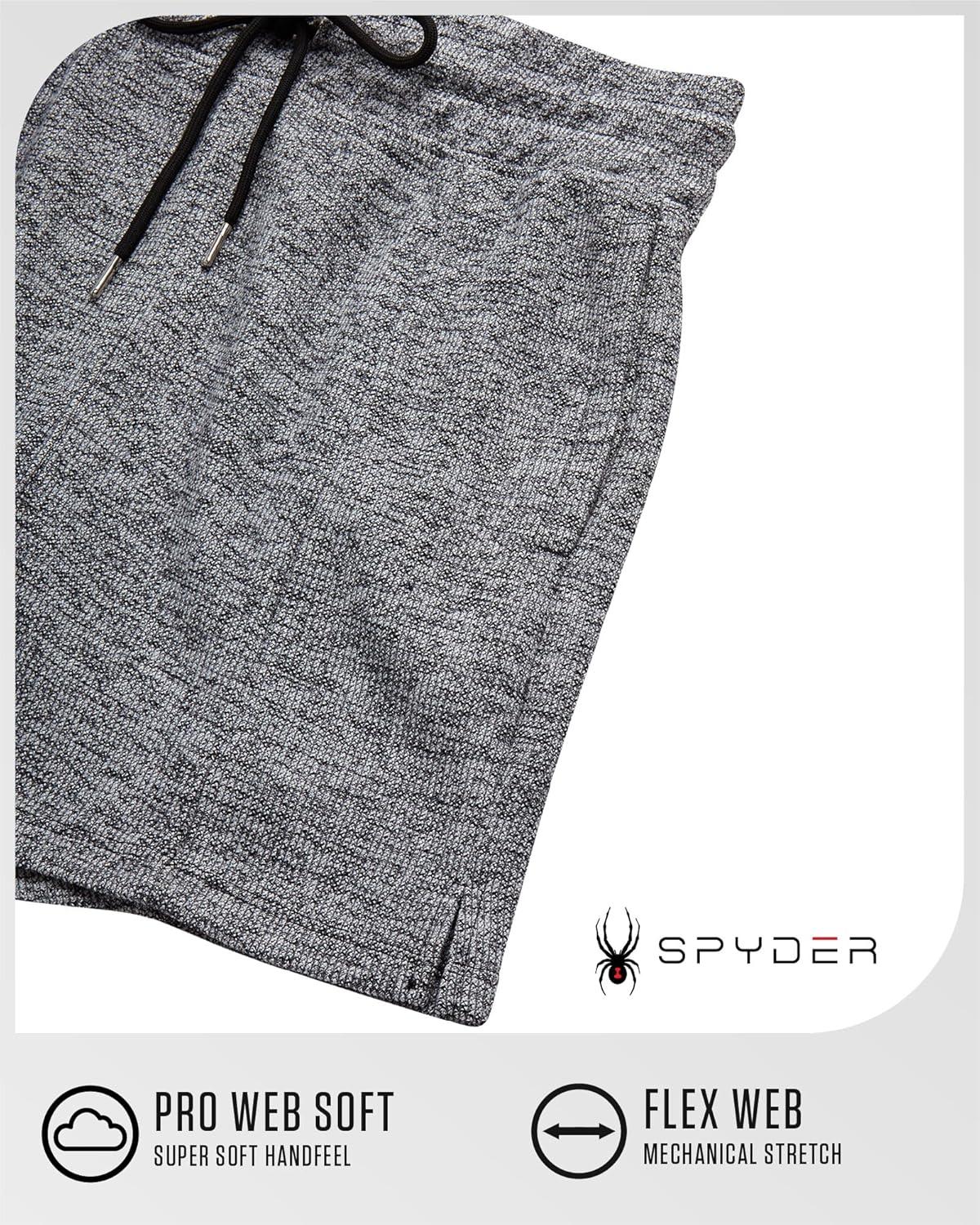 imageSpyder Womens Fleece Shorts Lightweight Cozy Terry Daily Athletic Shorts for Women with Pockets for Gym amp LoungewearBlack