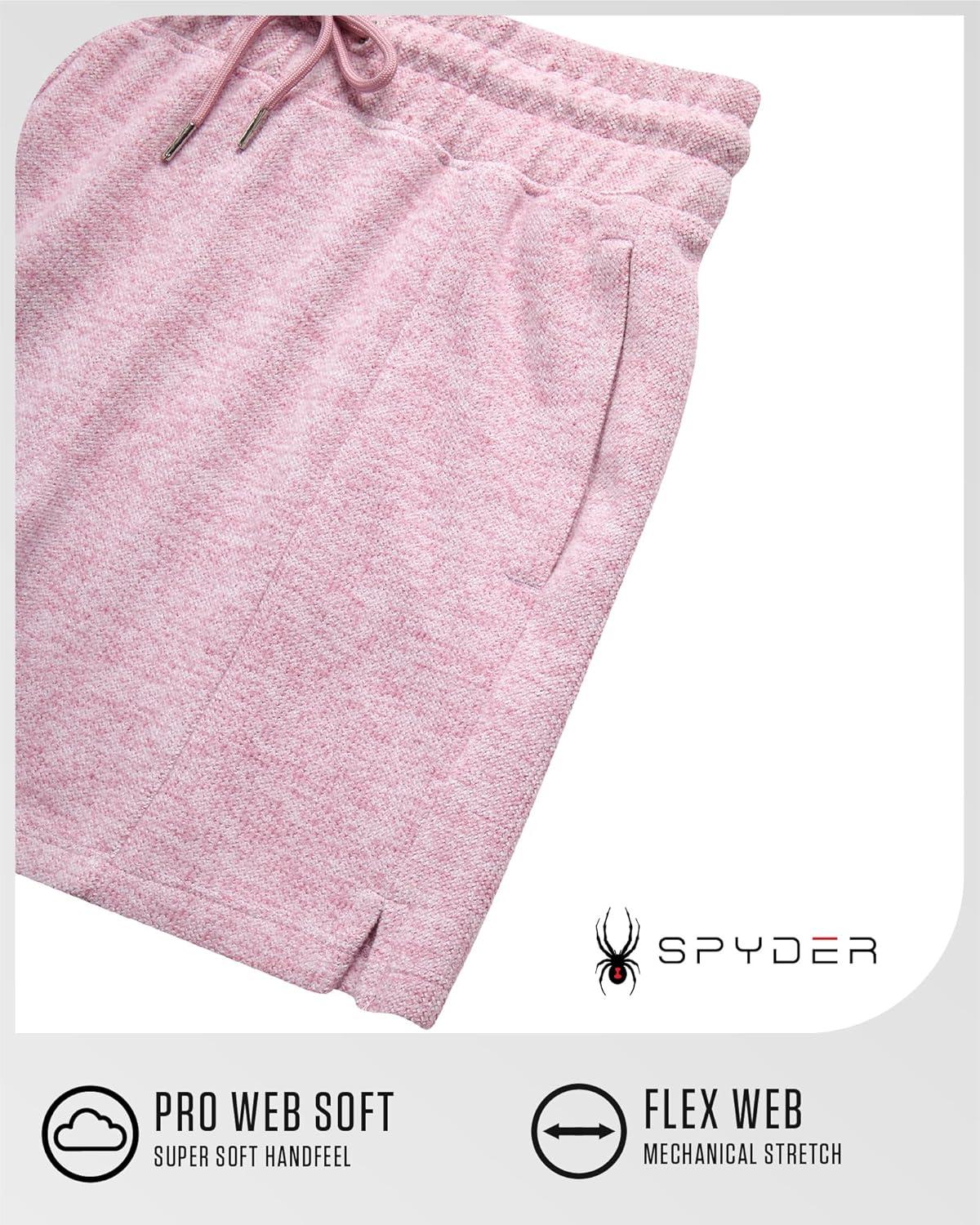 imageSpyder Womens Fleece Shorts Lightweight Cozy Terry Daily Athletic Shorts for Women with Pockets for Gym amp LoungewearLilac
