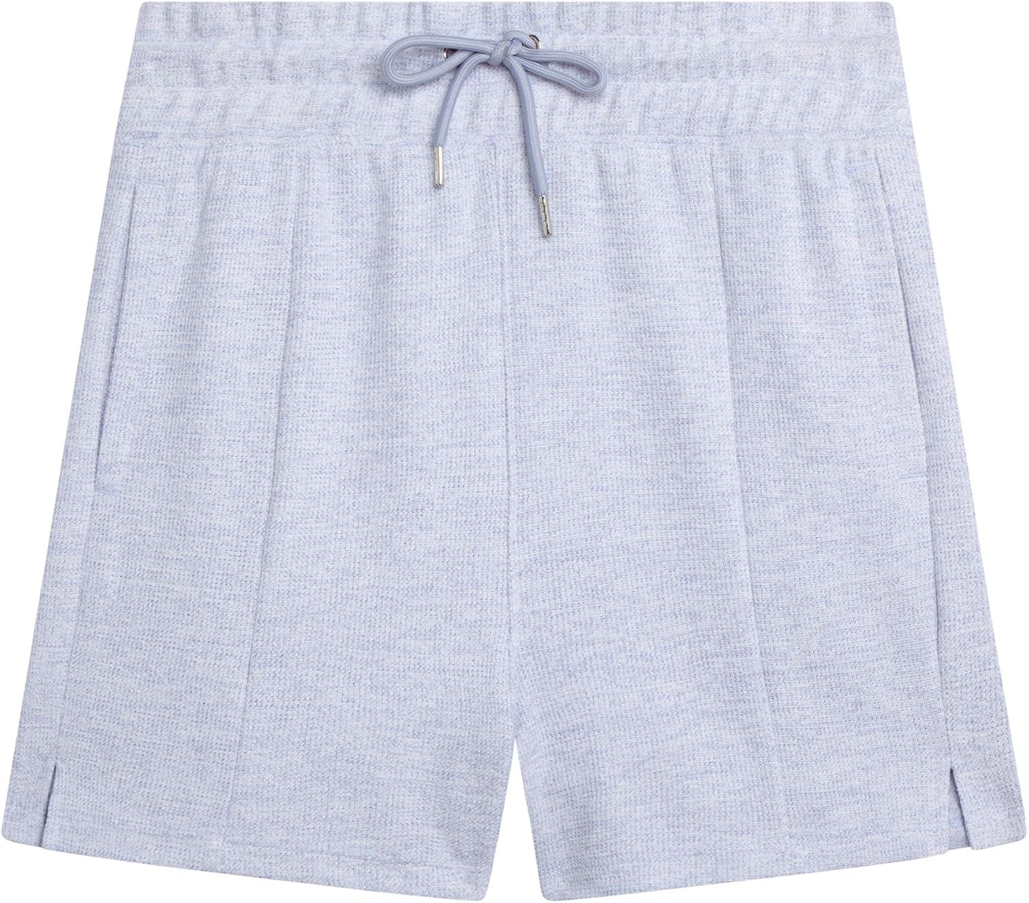 imageSpyder Womens Fleece Shorts Lightweight Cozy Terry Daily Athletic Shorts for Women with Pockets for Gym amp LoungewearMist Blue