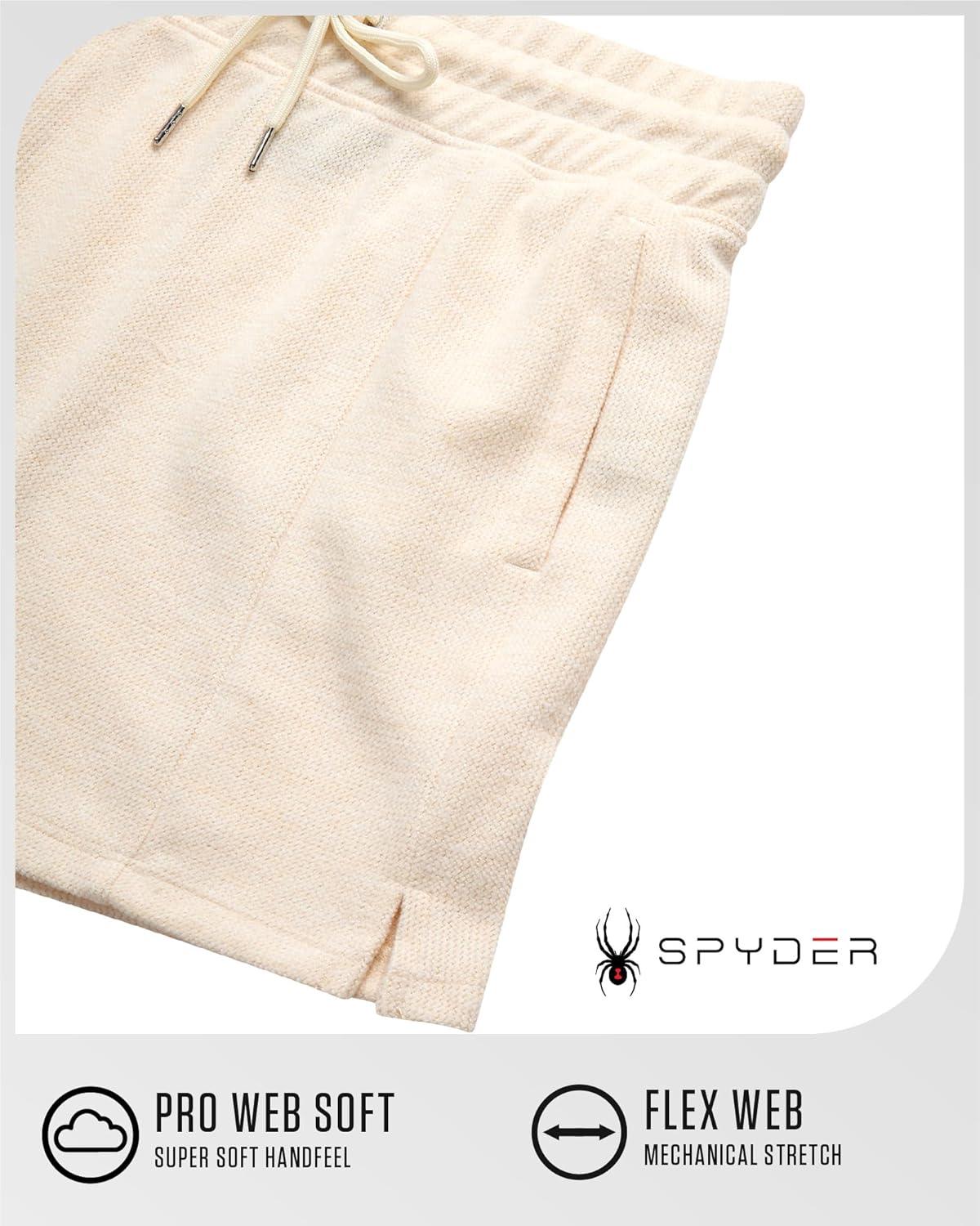 imageSpyder Womens Fleece Shorts Lightweight Cozy Terry Daily Athletic Shorts for Women with Pockets for Gym amp LoungewearPearl
