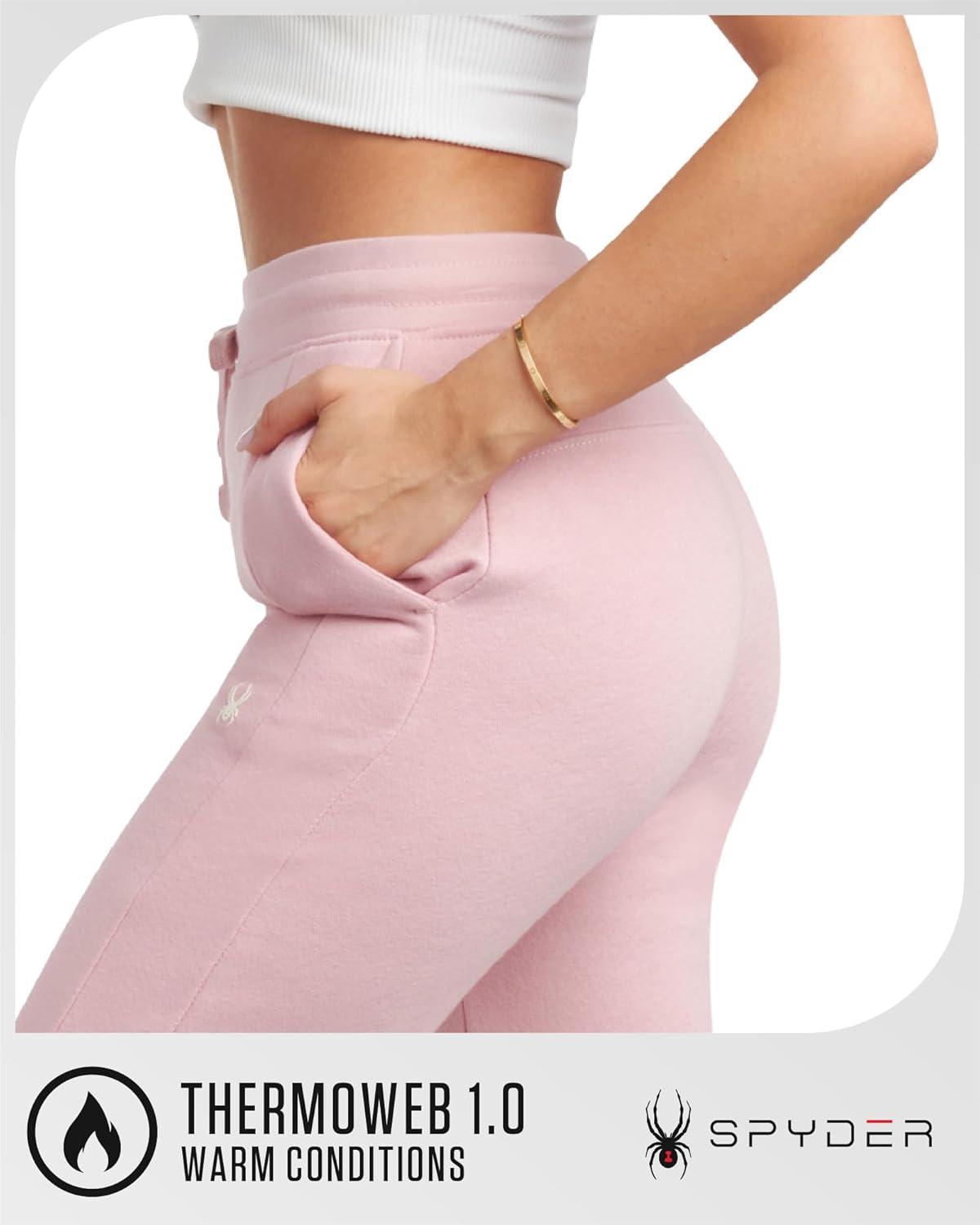 imageSpyder Womens Jogger Pants Slim Fit Athletic Sweatpants Women High Waisted Soft Brushed Fleece Joggers for WomenOrchid