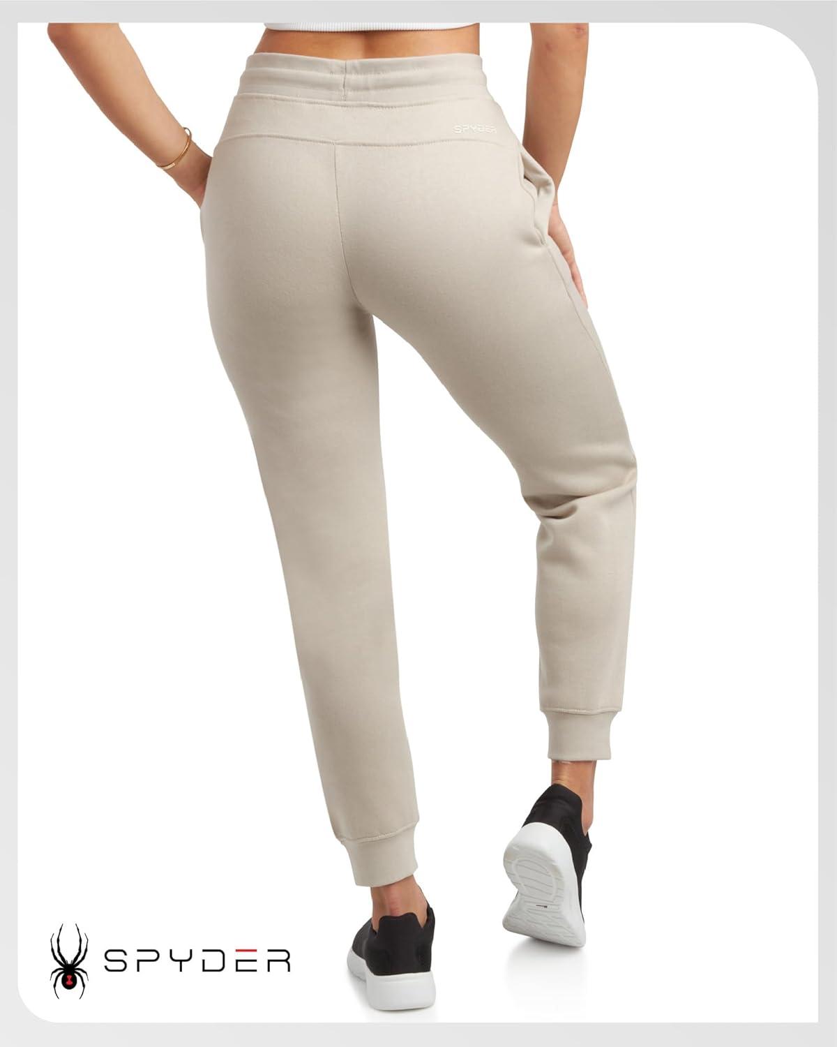 imageSpyder Womens Jogger Pants Slim Fit Athletic Sweatpants Women High Waisted Soft Brushed Fleece Joggers for WomenSandstorm