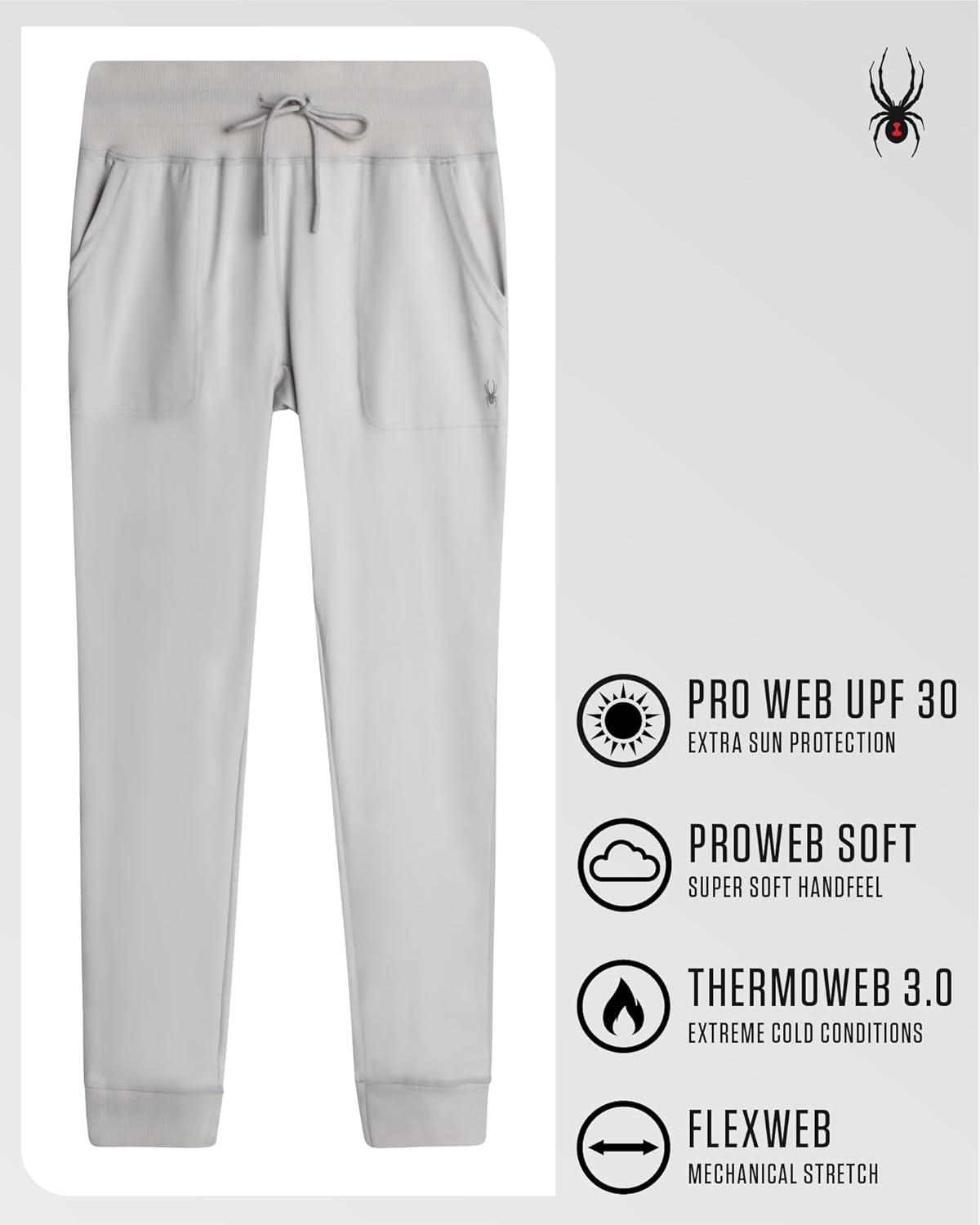 imageSpyder Womens Joggers High Waisted Yoga Pants with Pockets and Drawstring Athletic Workout amp Lounge Sweatpants for WomenDusk Grey