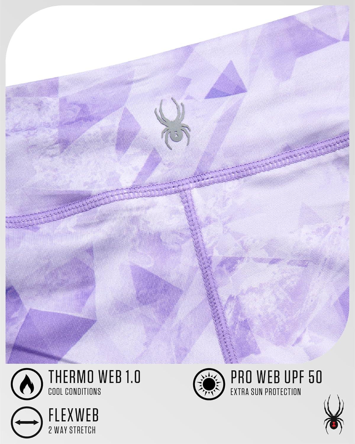 imageSpyder Womens Leggings Poly Span Knit UPF 50 Yoga Pants High Waisted Leggings for Women Tummy Control ActivewearLavender
