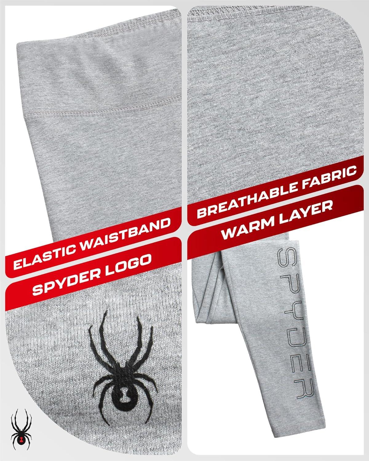 imageSpyder Womens Leggings Soft High Waisted Ankle Jersey Cotton Leggings for Women with 4Way Stretch Wide WaistbandLight Grey Heather
