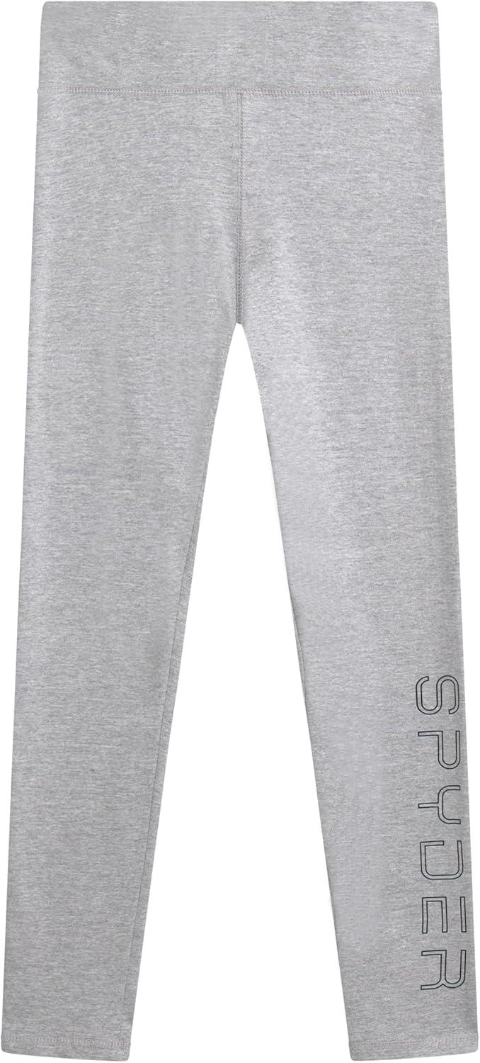 imageSpyder Womens Leggings Soft High Waisted Ankle Jersey Cotton Leggings for Women with 4Way Stretch Wide WaistbandLight Grey Heather
