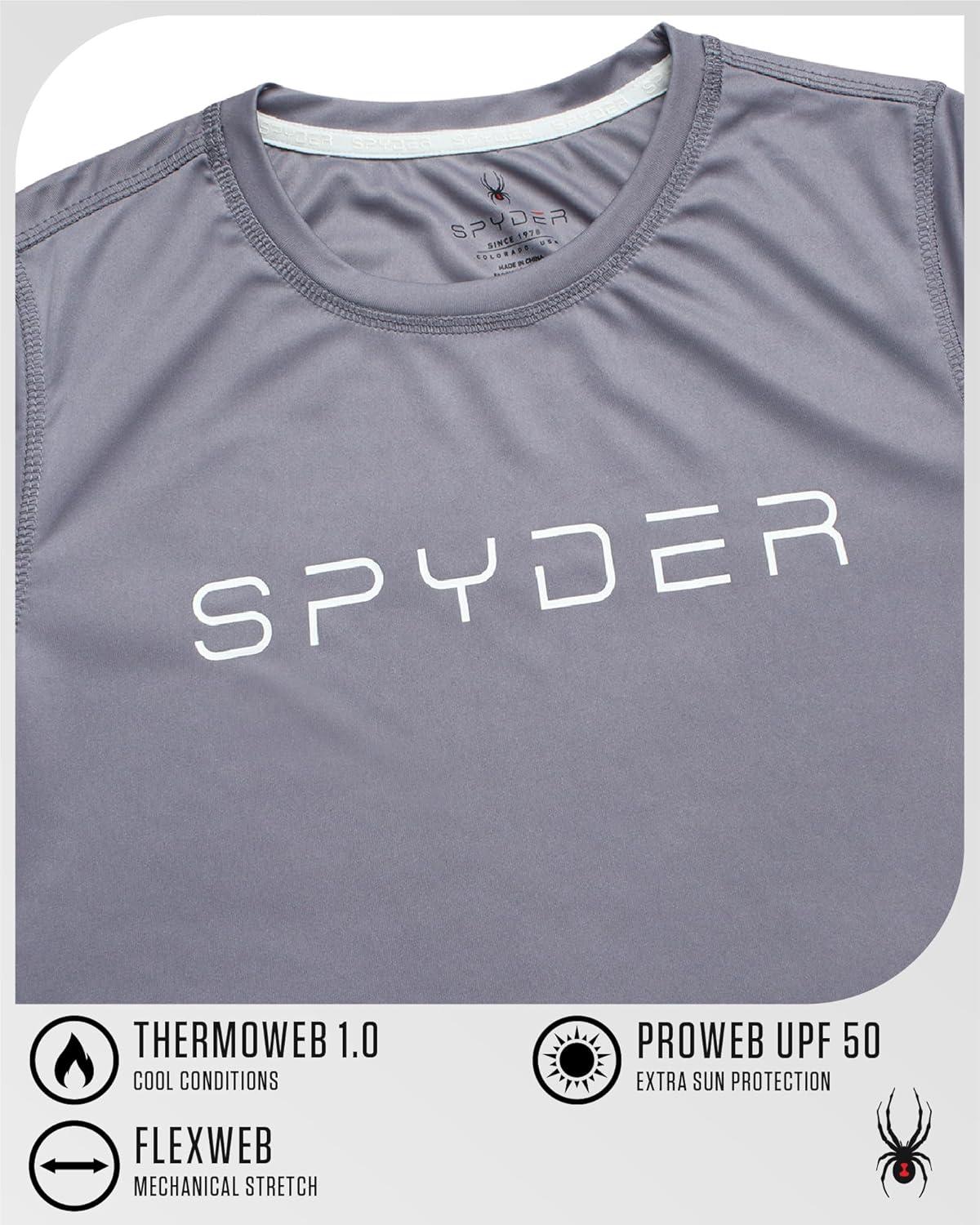 imageSpyder Womens Long Sleeve Athletic Running TShirtDark Grey