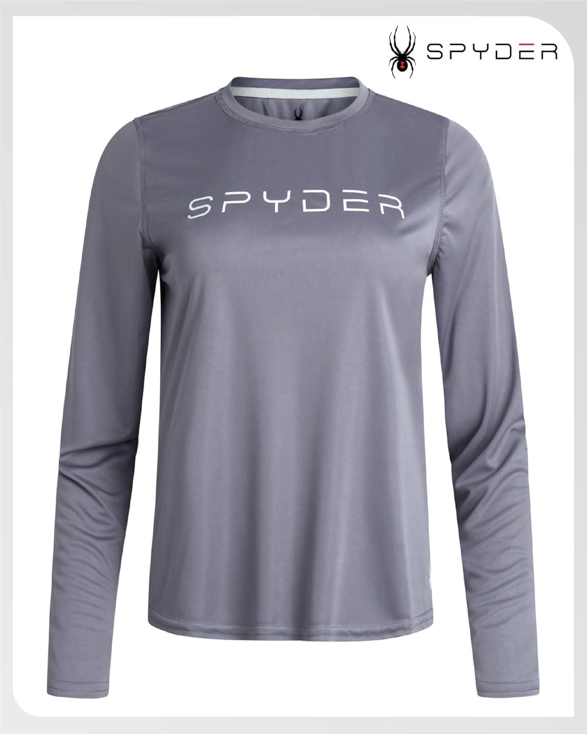 imageSpyder Womens Long Sleeve Athletic Running TShirtDark Grey