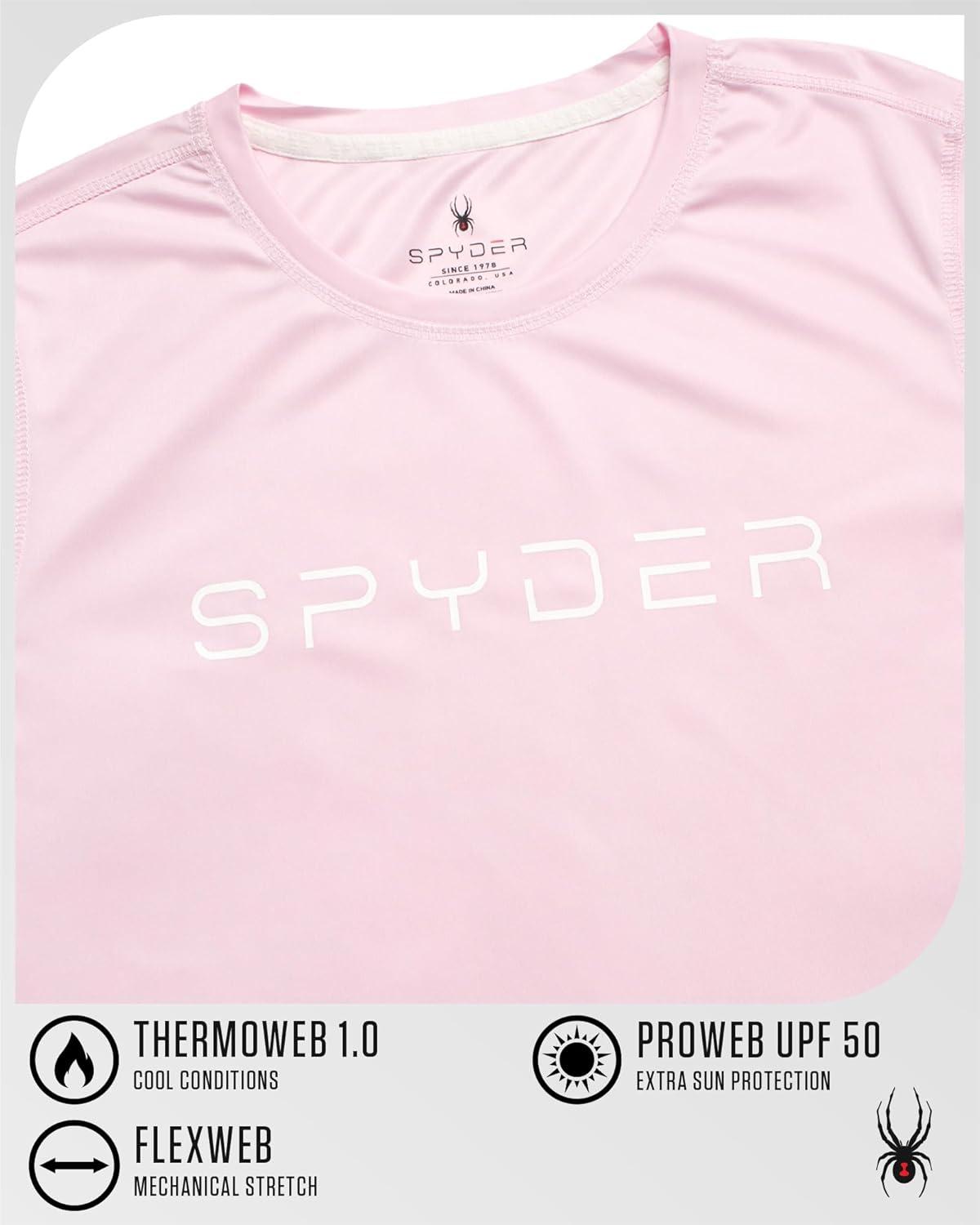 imageSpyder Womens Long Sleeve Athletic Running TShirtFiesta Pink