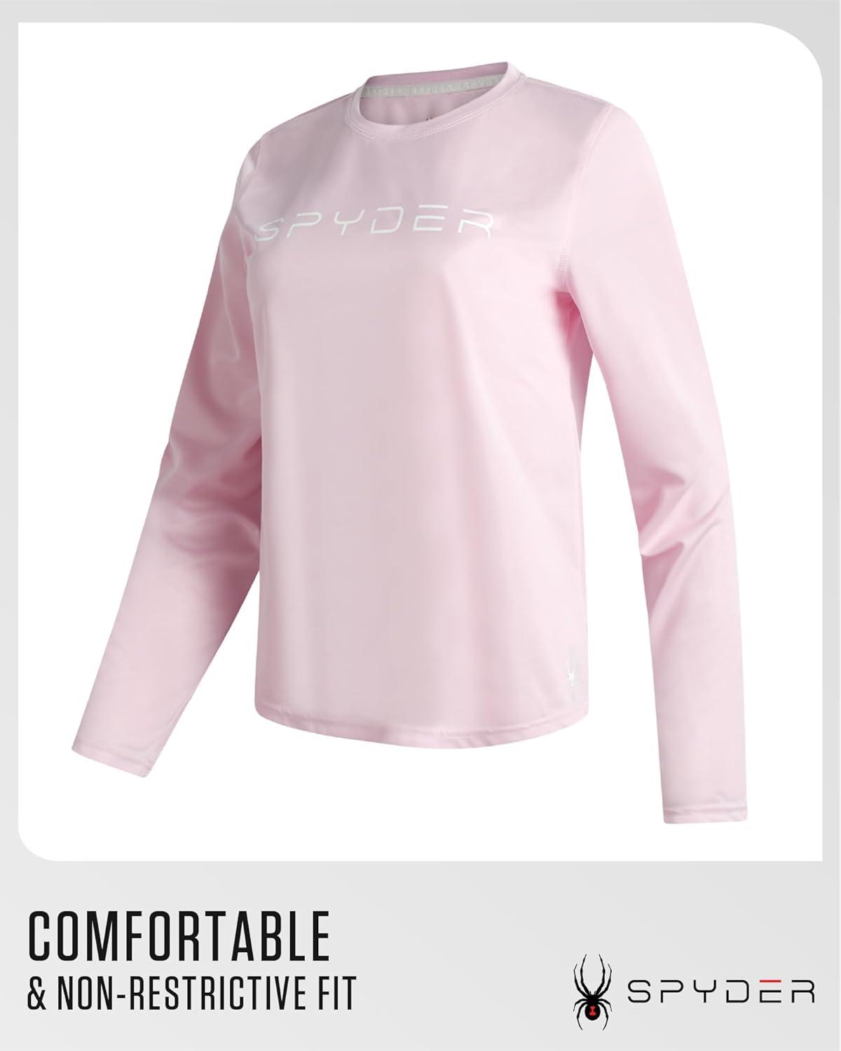 imageSpyder Womens Long Sleeve Athletic Running TShirtFiesta Pink