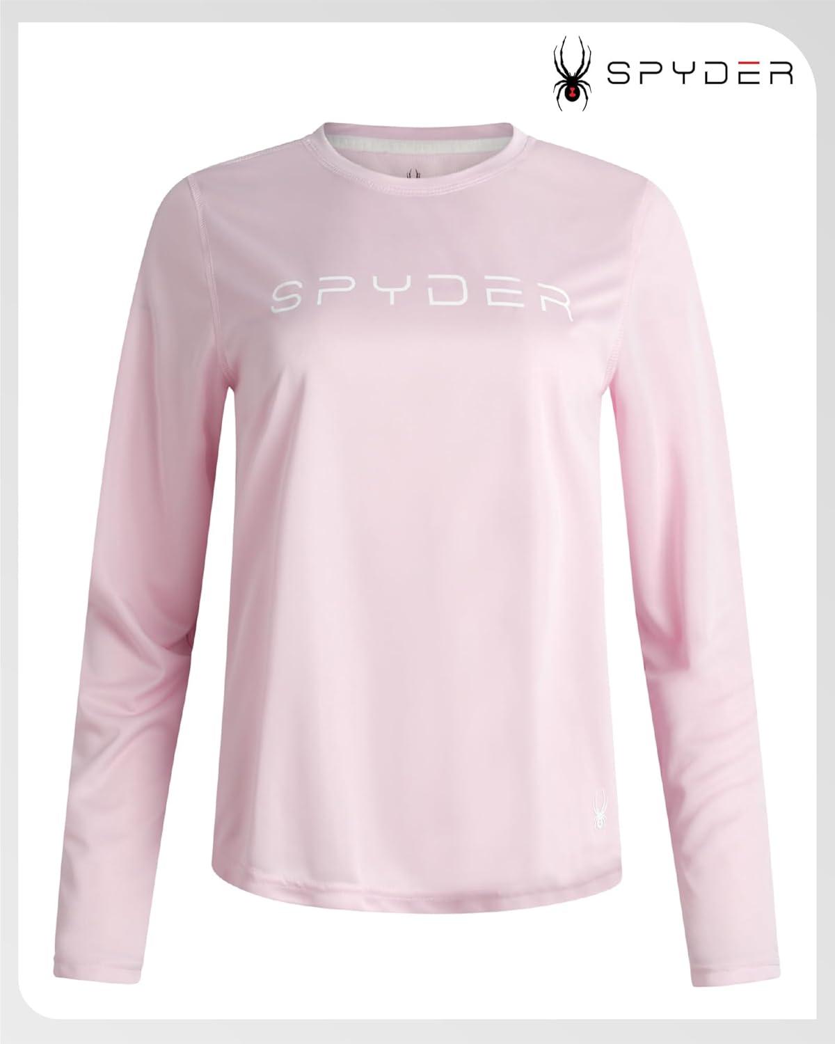 imageSpyder Womens Long Sleeve Athletic Running TShirtFiesta Pink