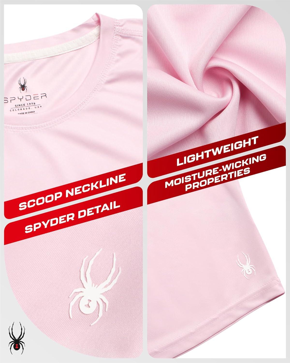 imageSpyder Womens Long Sleeve Athletic Running TShirtFiesta Pink