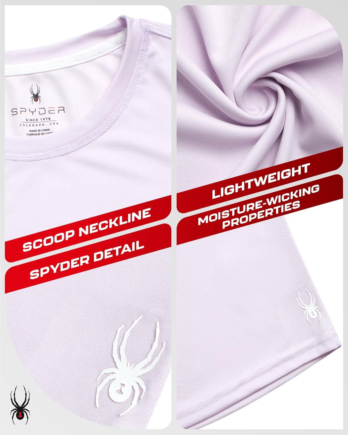 imageSpyder Womens Long Sleeve Athletic Running TShirtLavender