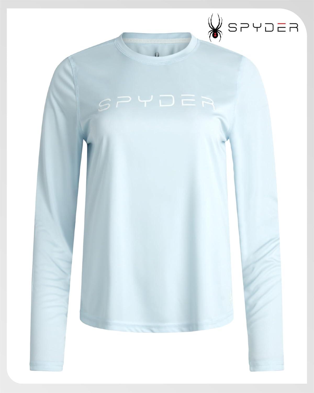 imageSpyder Womens Long Sleeve Athletic Running TShirtMist Blue
