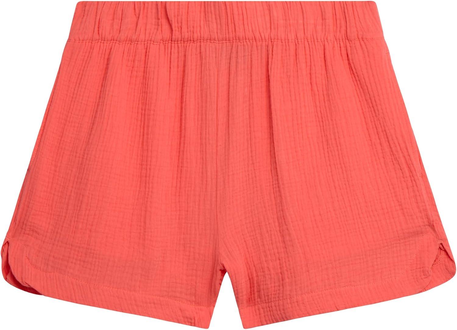 imageSpyder Womens Shorts Lightweight Breathable Woven Pull On Shorts for Women with Side Pockets for Casual Daily WearPeach Bud