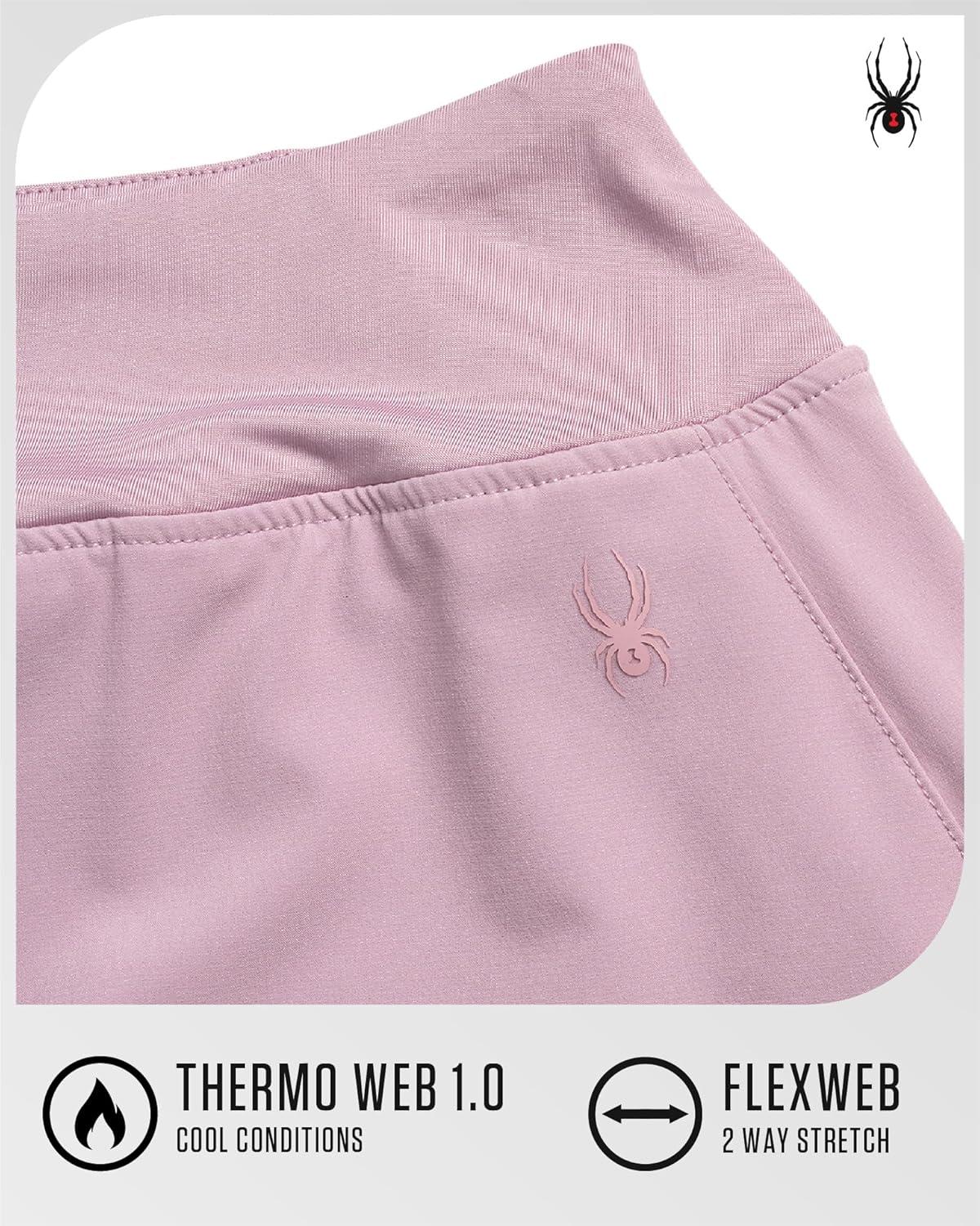 imageSpyder Womens Skort Athletic Stretch Mini Skorts for Women Performance Skirt with Built in Shorts for Golf and TennisLilac