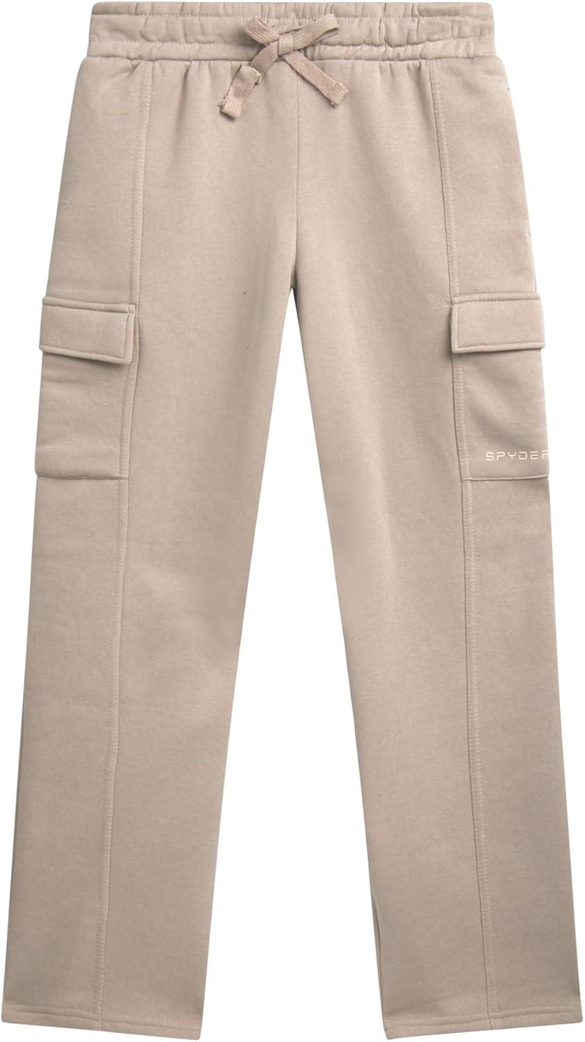 imageSpyder Womens Sweatpants Cozy Fleece Joggers Athletic Cargo Sweatpants for Women with Adjustable Drawstring Waist amp PocketsSandstorm
