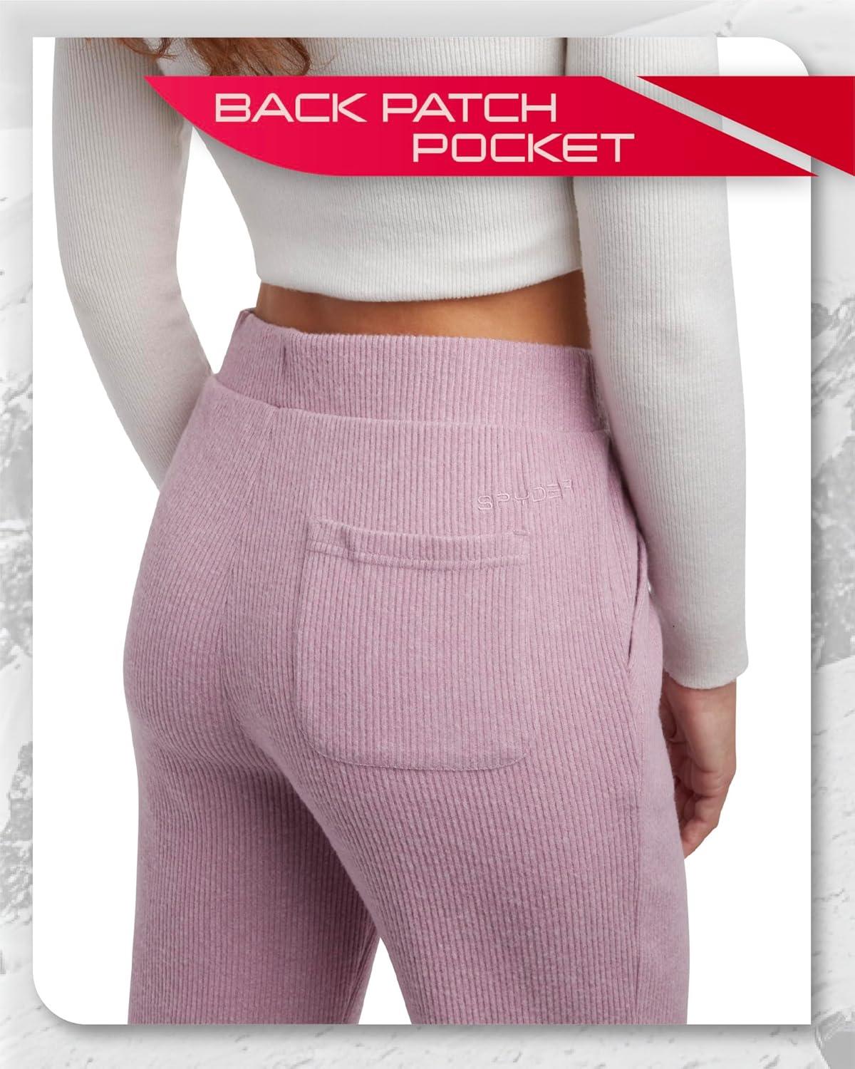 imageSpyder Womens Sweatpants Soft Brushed Fleece High Waisted Performance Womens Joggers with Pockets Drawstring amp Cuffed LegsOrchid