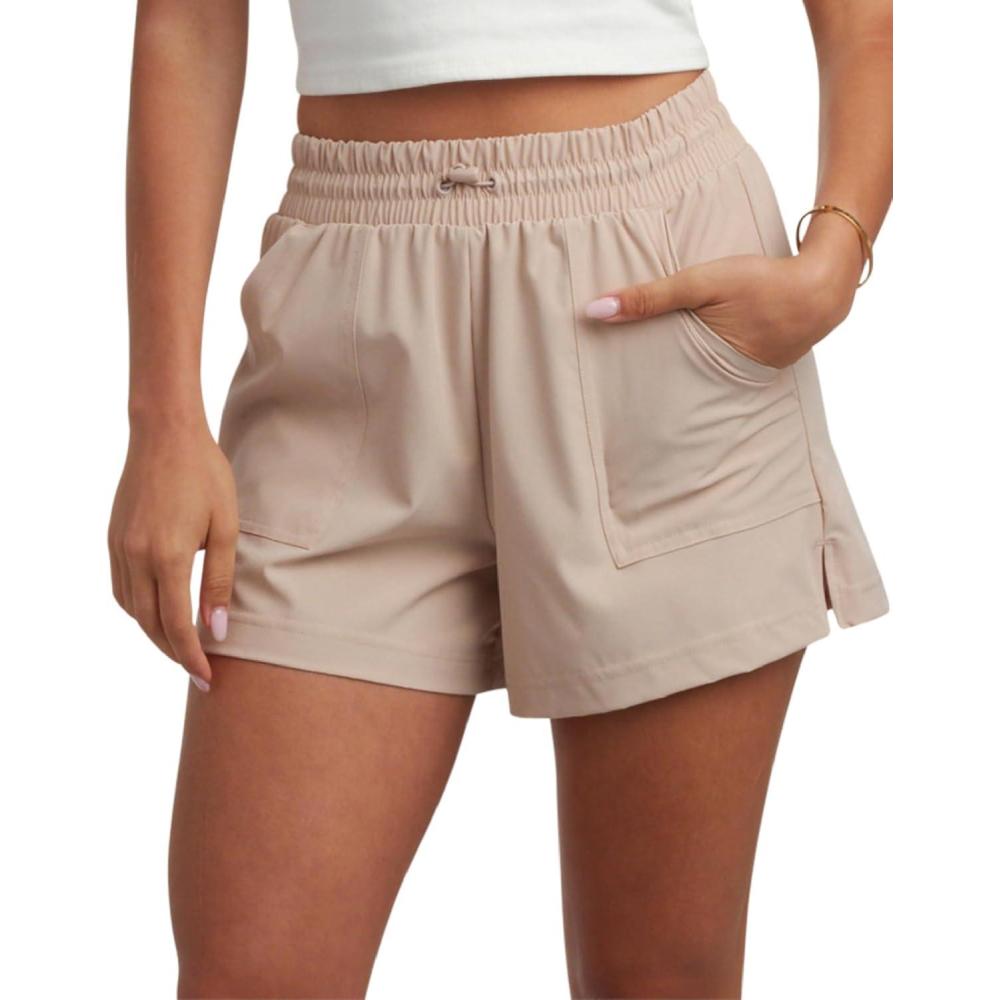imageSpyder Womens Athletic Shorts Lightweight Stretch Woven Pull On Running Shorts for Women with Built in LinerMushroom