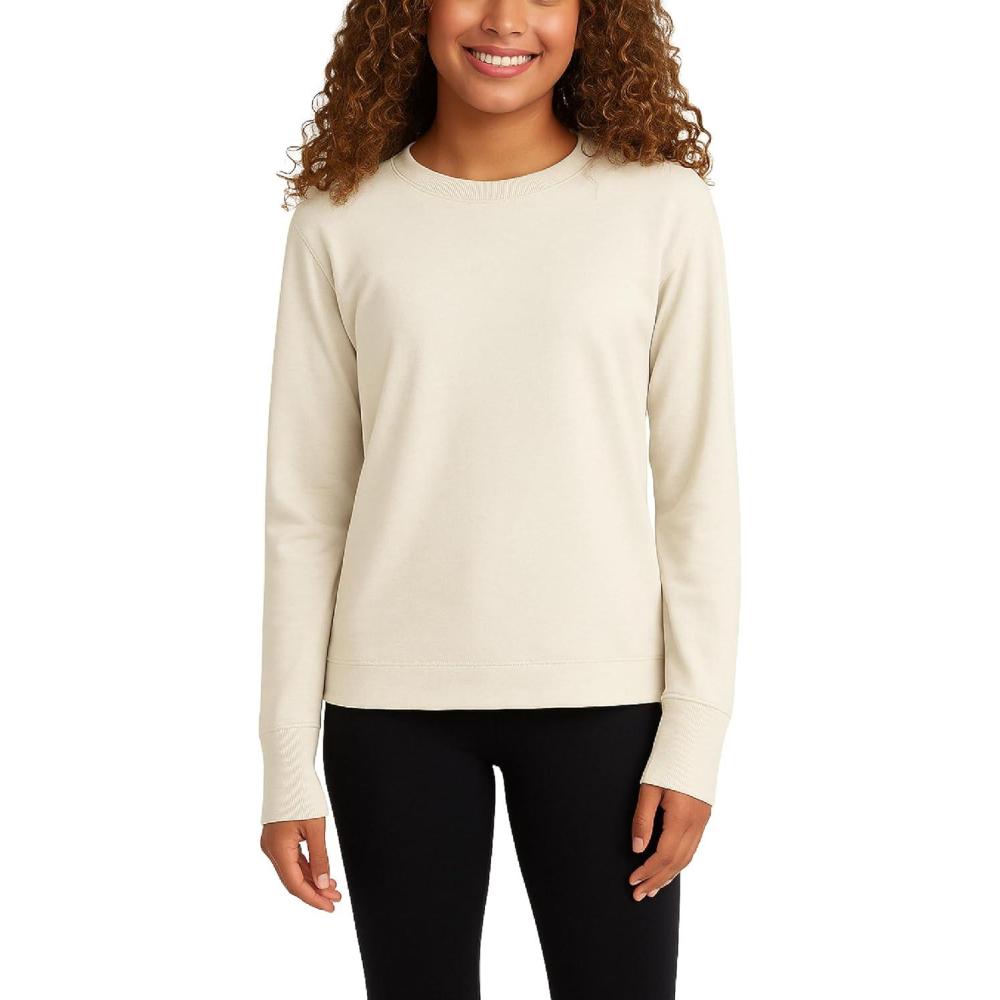 imageSpyder Womens Crewneck Sweatshirt Soft Fleece Stretch UPF30 Lightweight Long Sleeve Pullover Sweatshirt for WomenOatmeal Heather