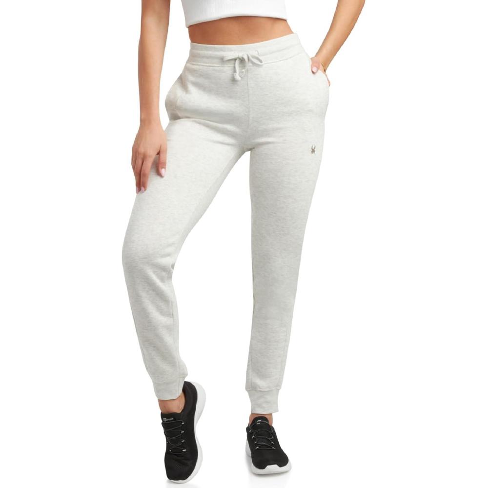imageSpyder Womens Jogger Pants Slim Fit Athletic Sweatpants Women High Waisted Soft Brushed Fleece Joggers for WomenPearl