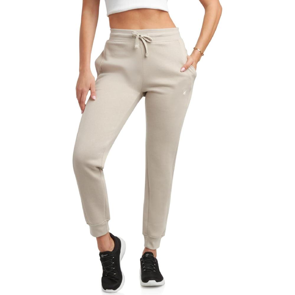 imageSpyder Womens Jogger Pants Slim Fit Athletic Sweatpants Women High Waisted Soft Brushed Fleece Joggers for WomenSandstorm