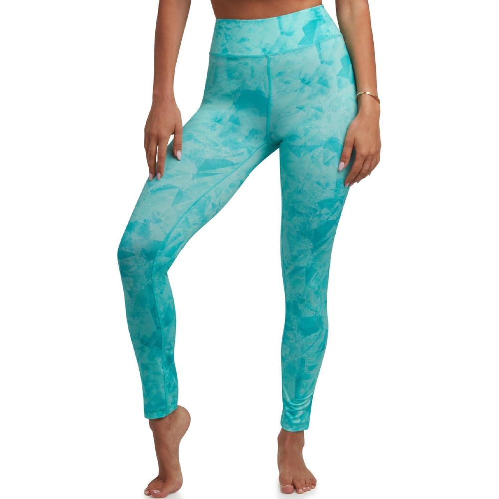 imageSpyder Womens Leggings Poly Span Knit UPF 50 Yoga Pants High Waisted Leggings for Women Tummy Control ActivewearAquamarine