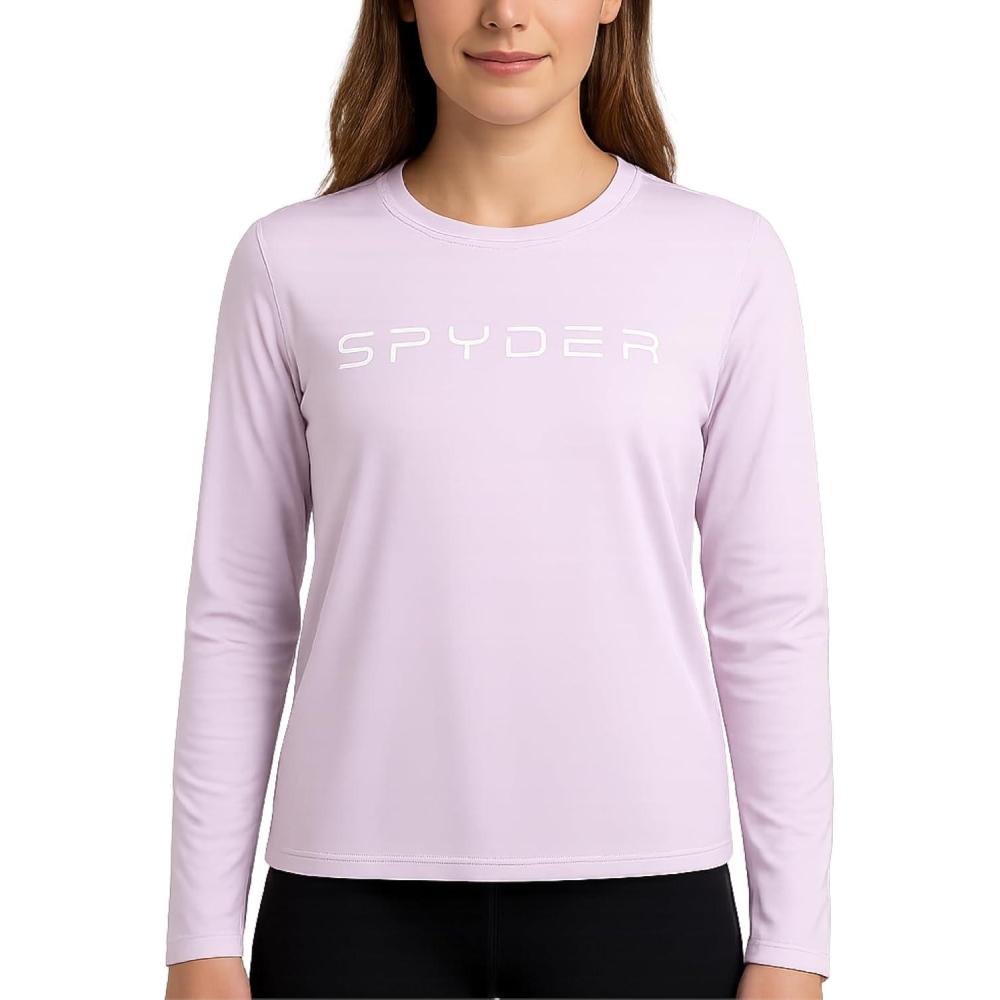 imageSpyder Womens Long Sleeve Athletic Running TShirtLavender