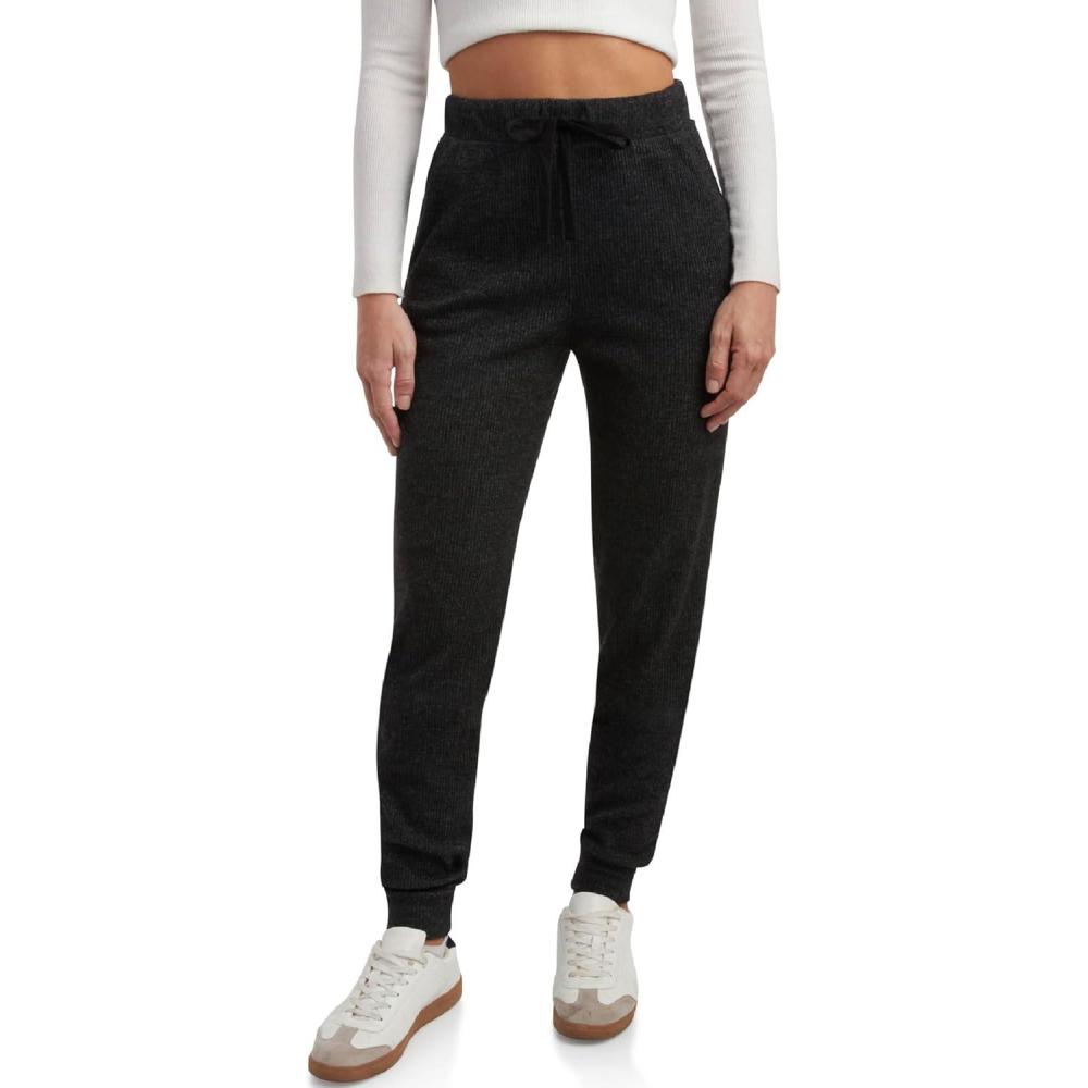 imageSpyder Womens Sweatpants Soft Brushed Fleece High Waisted Performance Womens Joggers with Pockets Drawstring amp Cuffed LegsBlack