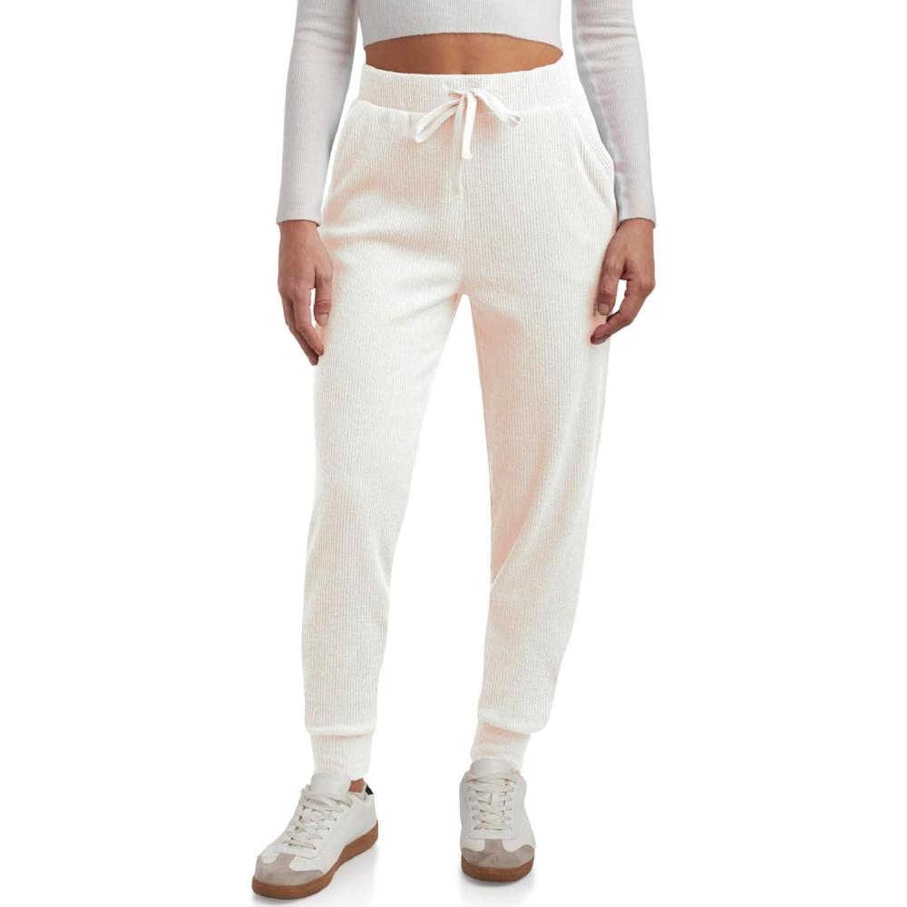 imageSpyder Womens Sweatpants Soft Brushed Fleece High Waisted Performance Womens Joggers with Pockets Drawstring amp Cuffed LegsPearl