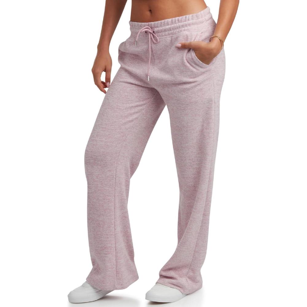 imageSpyder Womens Sweatpants Soft Terry Fleece Sweatpants Women Wide Leg Pants Woman Gym Casual Activewear with PocketsLilac