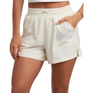 Spyder Womens Athletic Shorts – Lightweight Stretch Woven Pull On Running Shorts for Women with Built in Liner(Pearl)