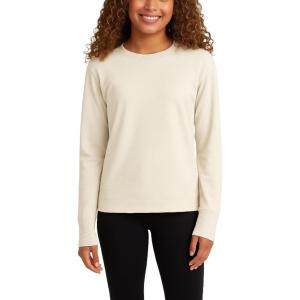 Spyder Womens Crewneck Sweatshirt – Soft Fleece Stretch UPF30+ Lightweight Long Sleeve Pullover Sweatshirt for Women(Oatmeal Heather)