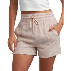 Spyder Womens Fleece Shorts – Lightweight Cozy Terry Daily Athletic Shorts for Women with Pockets for Gym & Loungewear(Mushroom)