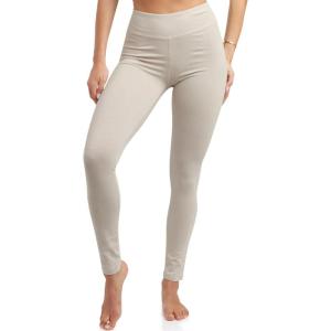 Spyder Womens Leggings – Soft High Waisted Ankle Jersey Cotton Leggings for Women with 4-Way Stretch Wide Waistband(Sandstorm)
