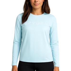 Spyder Women’s Long Sleeve Athletic Running T-Shirt(Mist Blue)