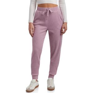 Spyder Womens Sweatpants – Soft Brushed Fleece High Waisted Performance Womens Joggers with Pockets Drawstring & Cuffed Legs(Orchid)